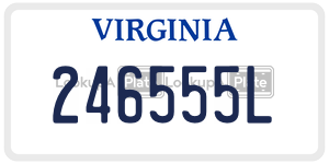 246555L  license plate in VA