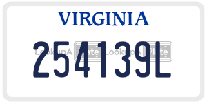 254139L  license plate in VA