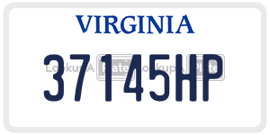 37145HP  license plate in VA
