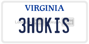 3HOKIS  license plate in VA