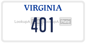 401  license plate in VA