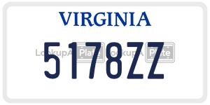 5178ZZ  license plate in VA