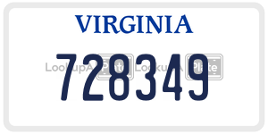 728349 license plate in Virginia