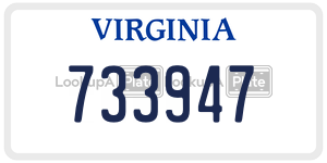 733947 license plate in Virginia