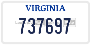 737697 license plate in Virginia