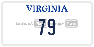 79  license plate in VA