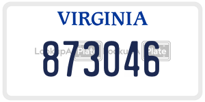 873046 license plate in Virginia