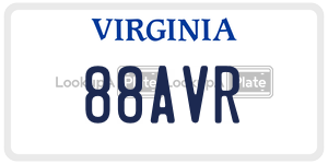 88AVR  license plate in VA