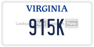 915K  license plate in VA