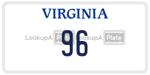 96  license plate in VA