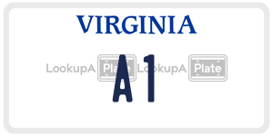A1 license plate in Virginia
