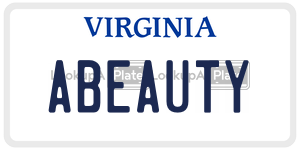 ABEAUTY license plate in Virginia