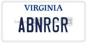 ABNRGR  license plate in VA