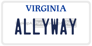 ALLYWAY license plate in Virginia