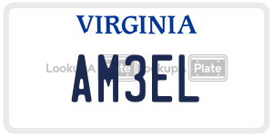 AM3EL  license plate in VA