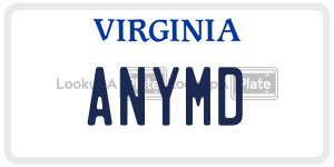 ANYMD license plate in Virginia