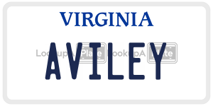 AVILEY license plate in Virginia
