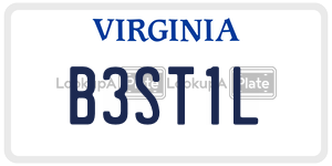 B3ST1L  license plate in VA