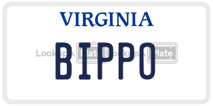 BIPPO  license plate in VA
