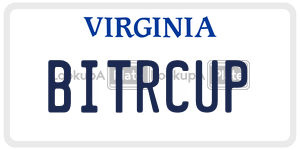 BITRCUP  license plate in VA
