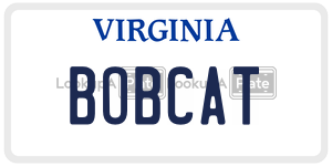 BOBCAT  license plate in VA