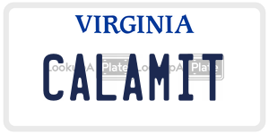 CALAMIT  license plate in VA