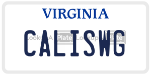 CALISWG  license plate in VA