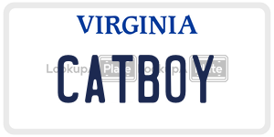 CATBOY license plate in Virginia