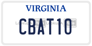 CBAT10  license plate in VA