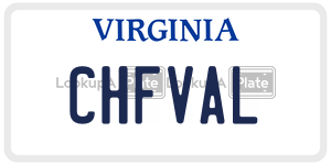 CHFVAL license plate in Virginia