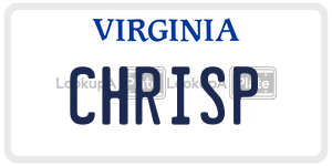 CHRISP  license plate in VA
