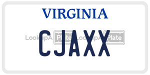 CJAXX  license plate in VA