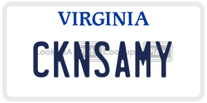 CKNSAMY license plate in Virginia