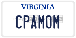 CPAMOM license plate in Virginia