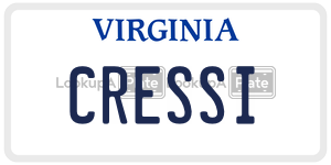 CRESSI  license plate in VA