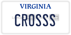 CROSSS license plate in Virginia