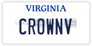 CROWNV  license plate in VA