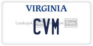 CVM license plate in Virginia