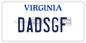 DADSGF  license plate in VA