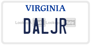 DALJR  license plate in VA