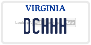 DCHHH  license plate in VA