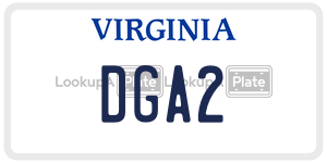 DGA2  license plate in VA