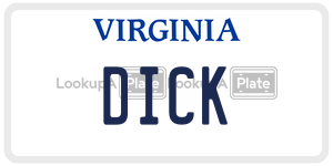 DICK  license plate in VA