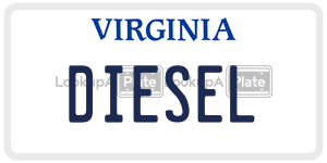 DIESEL license plate in Virginia