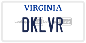 DKLVR  license plate in VA