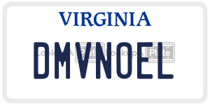 DMVNOEL  license plate in VA