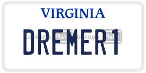 DREMER1  license plate in VA