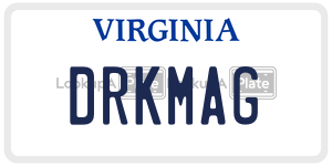 DRKMAG  license plate in VA
