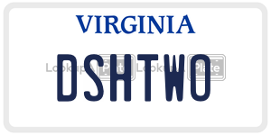 DSHTWO  license plate in VA