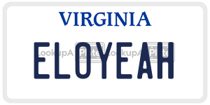 ELOYEAH  license plate in VA